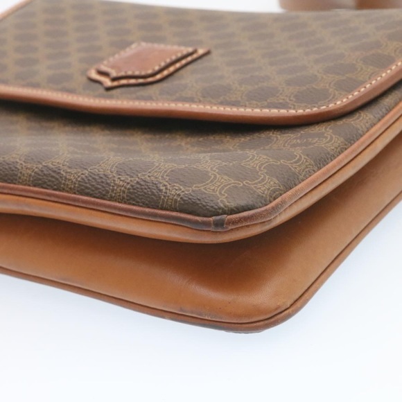 CELINE Macadam Canvas Shoulder Bag Brown Auth ar5789 - Picture 10 of 16